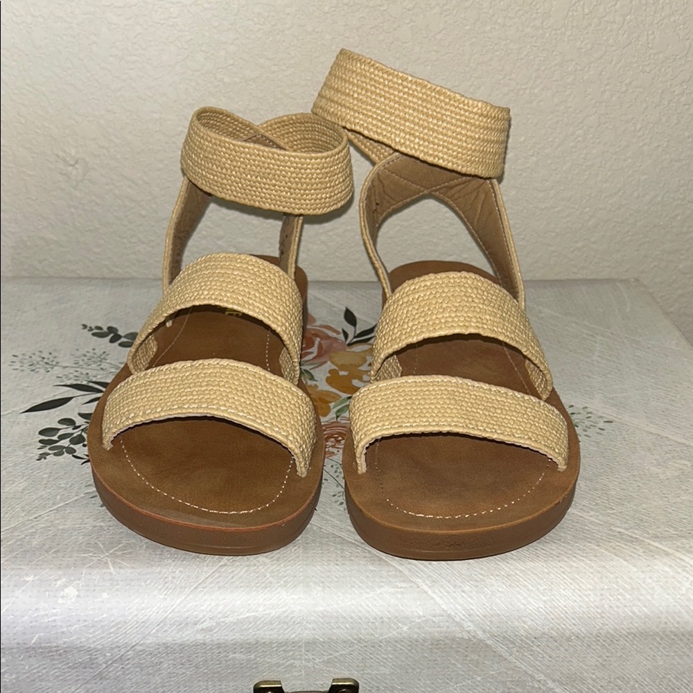 Beige Strappy Sandals